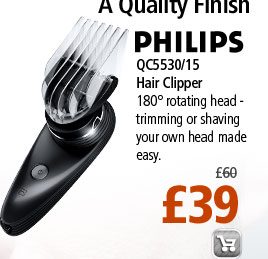 Philips QC5530 DIY Hair Clipper, One Third Off Recommend Retail Price