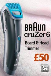 New! The Braun CruZer 6 Beard & Head Trimmer
