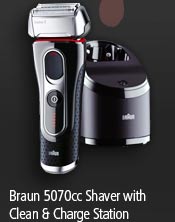 Braun 5070cc Shaver with Clean & Charge Station