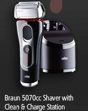 Braun 5070cc Shaver with Clean & Charge Station