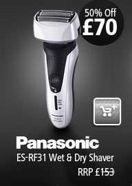 Save 50% from the RRP this Black Friday on the Panasonic ES-RF31 Shaver