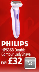 The Philips HP6368 Double Contour Ladyshave now £32