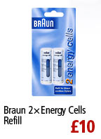 Braun 2 x Energy Cells Refill, £10