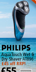 Philips AquaTouch Wet and Dry Shavers, £45 off RRP