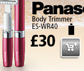 Panasonic Battery-Operated Body Trimmer ES-WR40 now £30