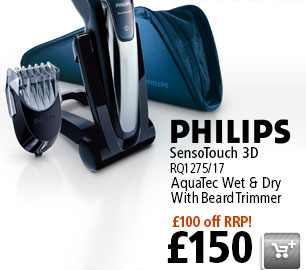 Philips Senso Touch 3D RQ1275 now with £100 off RRP