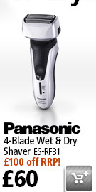4-Blade Panasonic Wet & Dry Shaver ES-RF31 now with £100 off RRP