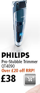 £20 off the RRP of the Philips Pro-Stubble Trimmer QT4090