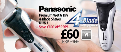 Panasonic Wet & Dry 4-Blade Shaver ES-RF31 now with £100 off RRP