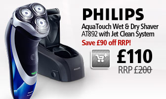 Philips AquaTouch Shaver AT892, save £90 off RRP!
