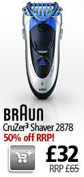 50% off RRP on the Braun Cruzer 3 Shaver