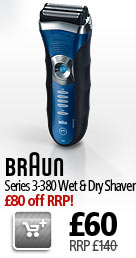 Braun Series Wet & Dry Shaver 380, now £60