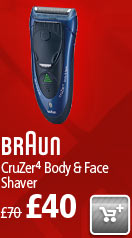 The Braun 2838 Cruzer 4 Body &amp; Face Shaver now £40