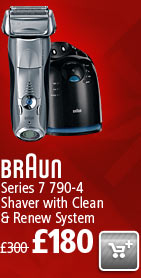 Braun Series 7 790-4 Shaver with Clean & Renew System now £180