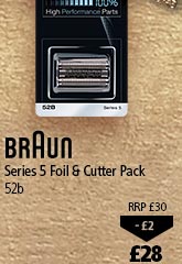 Braun Series 5 Foil & Cutter Pack 52b now £28