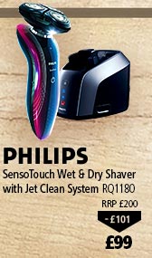 Philips SensoTouch Shaver RQ1180 with Jet Clean System, now £99