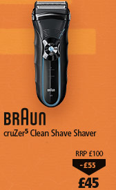 Braun cruZer5 clean Shaver now £45