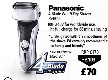 Panasonic ES-LF41 Wet & Dry Shaver, £70