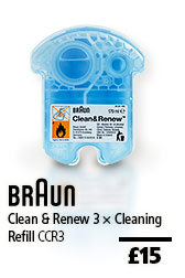 Braun CCR3 3 ✕ Cleaning Renew, £15