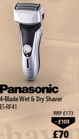 Panasonic 4-blade Wet & Dry Shaver ES-RF41, £70