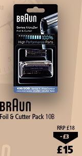 Braun 10B Foil and Cutter Pack, £15