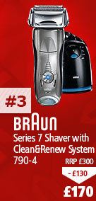 Braun Series 7 Shaver 790-4 with Clean and Renew System, £170
