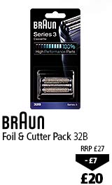 Braun 32B Foil and Cutter Pack, £20