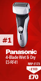Panasonic 4-blade Wet and Dry Shaver ES-RF41, now £70