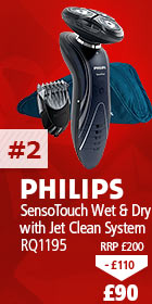 Philips SensoTouch RQ1195 Wet and Dry Shaver, £90