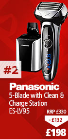 Panasonic 5-Blade Wet and Dry Shaver ES-LV95 with Cleaning and Charging Station, now £198