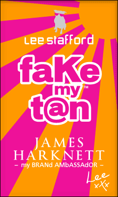 James Harknett, Brand Ambassador for Lee Stafford’s Fake My Tan Range