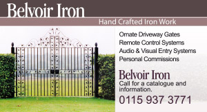 Advert for Belvoir Iron