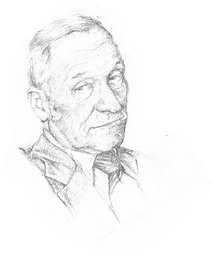 William Burroughs Sketch No.2
