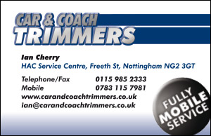 Car and Coach Trimmers business card