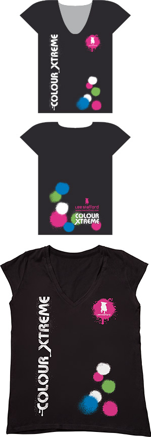 Lee Stafford Colour Xtreme T-Shirt design
