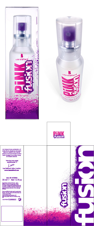 PiNK fusion EDT 30ml packaging design