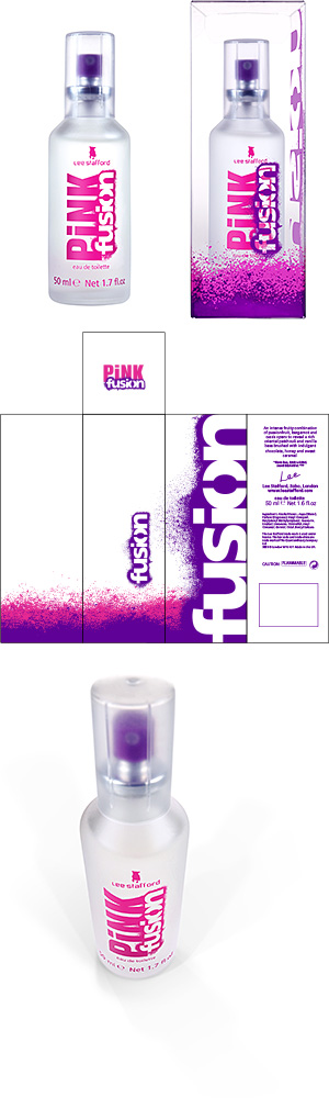 PiNK fusion EDT 50ml packaging design