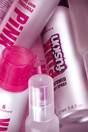PiNK and PiNK fusion fragrances promotional photograph
