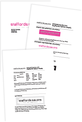 Stafford Salons brand guidelines