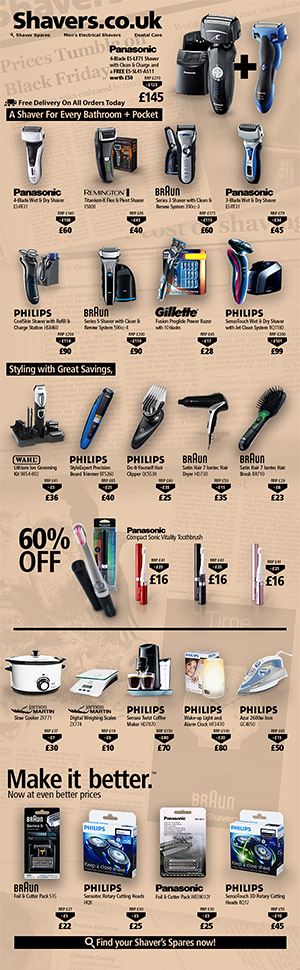 Shavers UK Black Friday email campaign